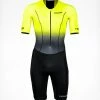 Men's Commit Long Course Tri Suit Fluo Yellow - Men's