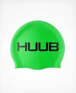 Unisex Silicone Swim Cap - Fluo Green