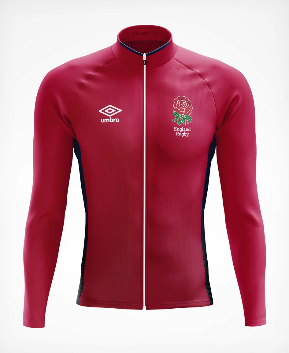UNISEX England Rugby Long Sleeve Jersey Red/Navy 1 UNISEX England Rugby Long Sleeve Jersey Red/Navy