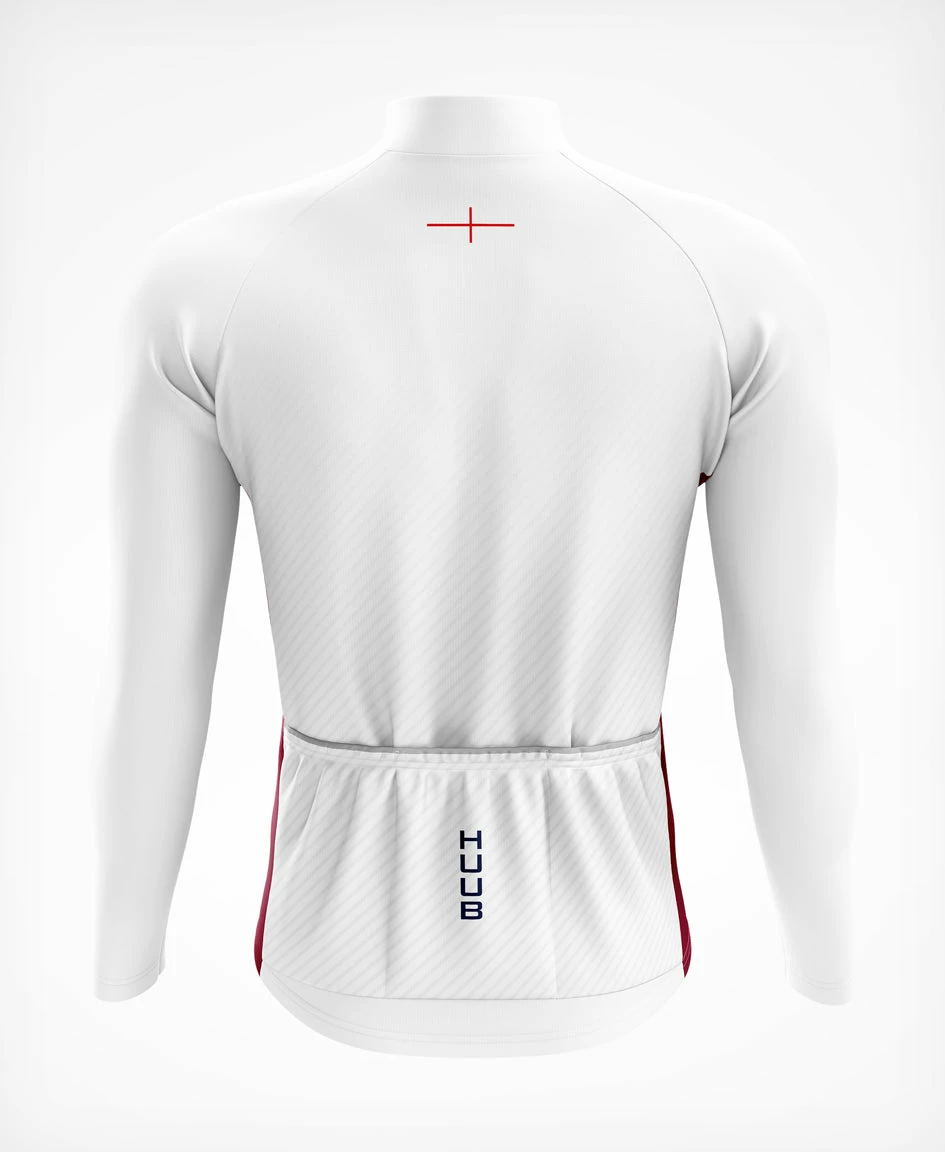 UNISEX England Rugby Long Sleeve Jersey White/Red 2 UNISEX England Rugby Long Sleeve Jersey White/Red - Image 2