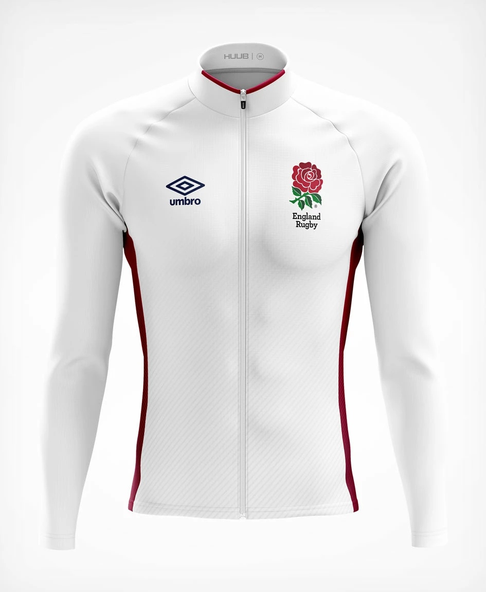 UNISEX England Rugby Long Sleeve Jersey White/Red 1 UNISEX England Rugby Long Sleeve Jersey White/Red