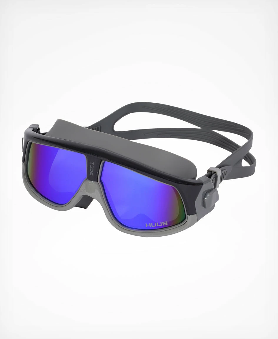 UNISEX Ryft Open Water Swim Mask Grey / Matt Black - Dark Smoke Mirror 2 UNISEX Ryft Open Water Swim Mask Grey / Matt Black - Dark Smoke Mirror - Image 2