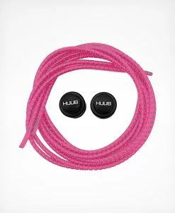 Unisex HUUB Elastic Laces With Locks - Pink