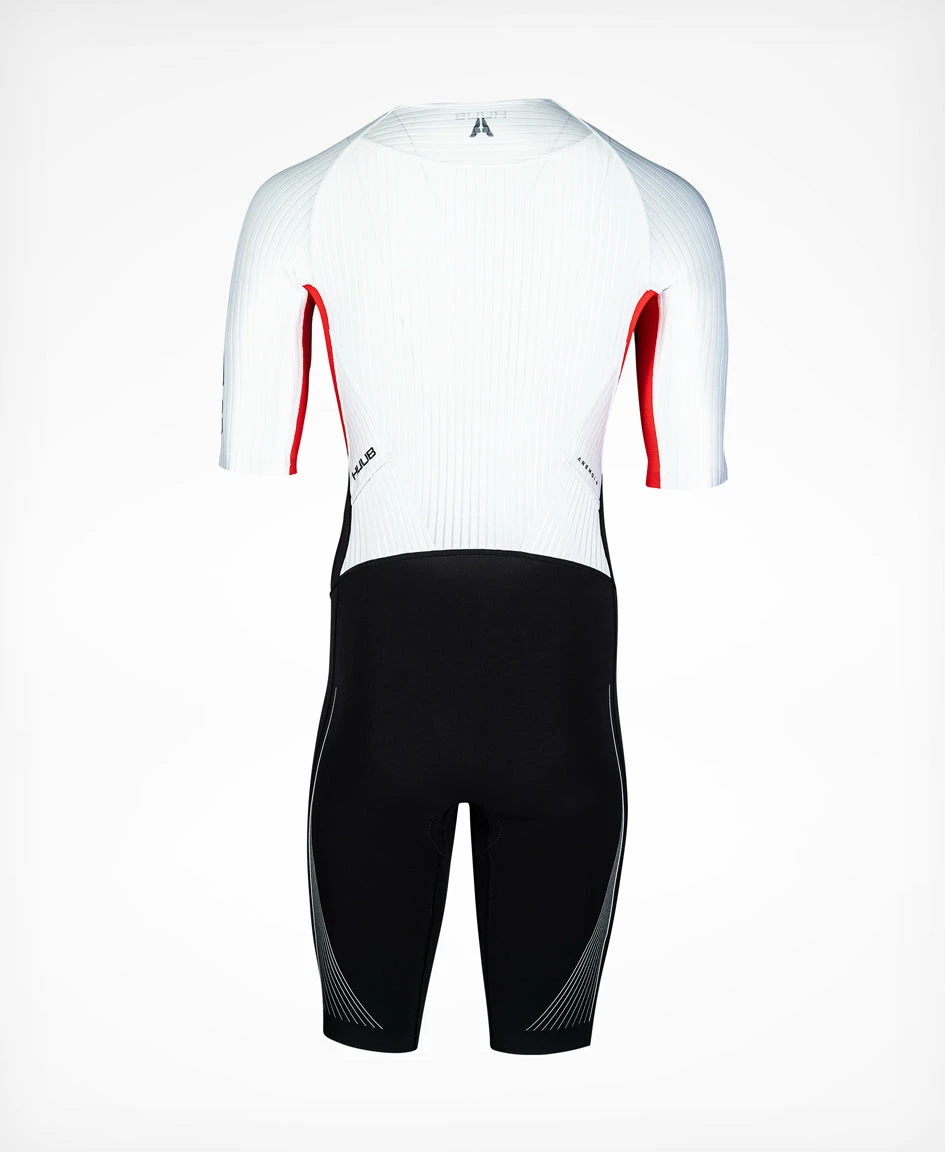Men's Anemoi+ Aero Tri Suit - Black/White 2 Men's Anemoi+ Aero Tri Suit - Black/White - Image 2