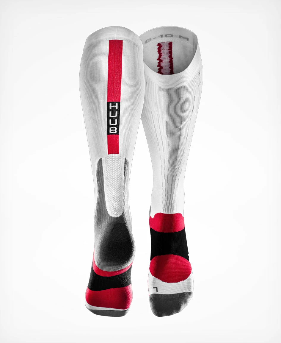 UNISEX Compression Race Sock - White 2 UNISEX Compression Race Sock - White - Image 2