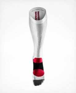 UNISEX Compression Race Sock - White 5 UNISEX Compression Race Sock - White -Triathlon shop Compression Race Sock White Front