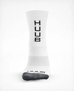 UNISEX HUUB Cycling Sock - White -Triathlon shop HUUB Cycle Sock White Front