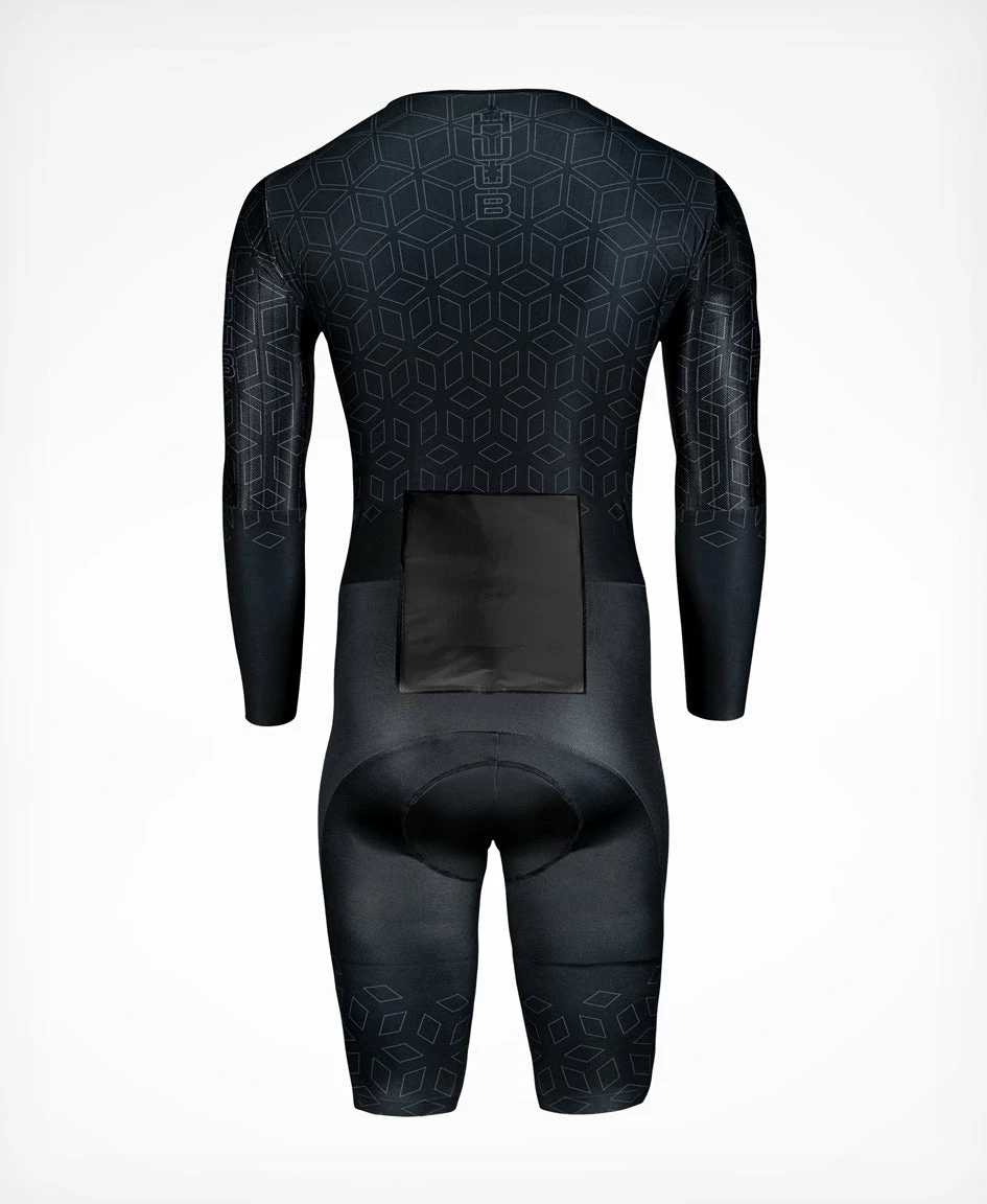 Men's Aero TT-Suit - Black/Charcoal 3 Men's Aero TT-Suit - Black/Charcoal - Image 3