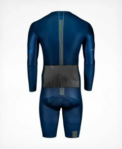 Men's JK9 Aero Speed Suit - Midnight Blue -Triathlon shop JK9 SkinSuit Pocket Addition Double R S