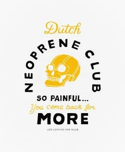 UNISEX Dutch Neoprene Club T-Shirt White -Triathlon shop JonContino DutchNeopreneClub M AW S WHITE