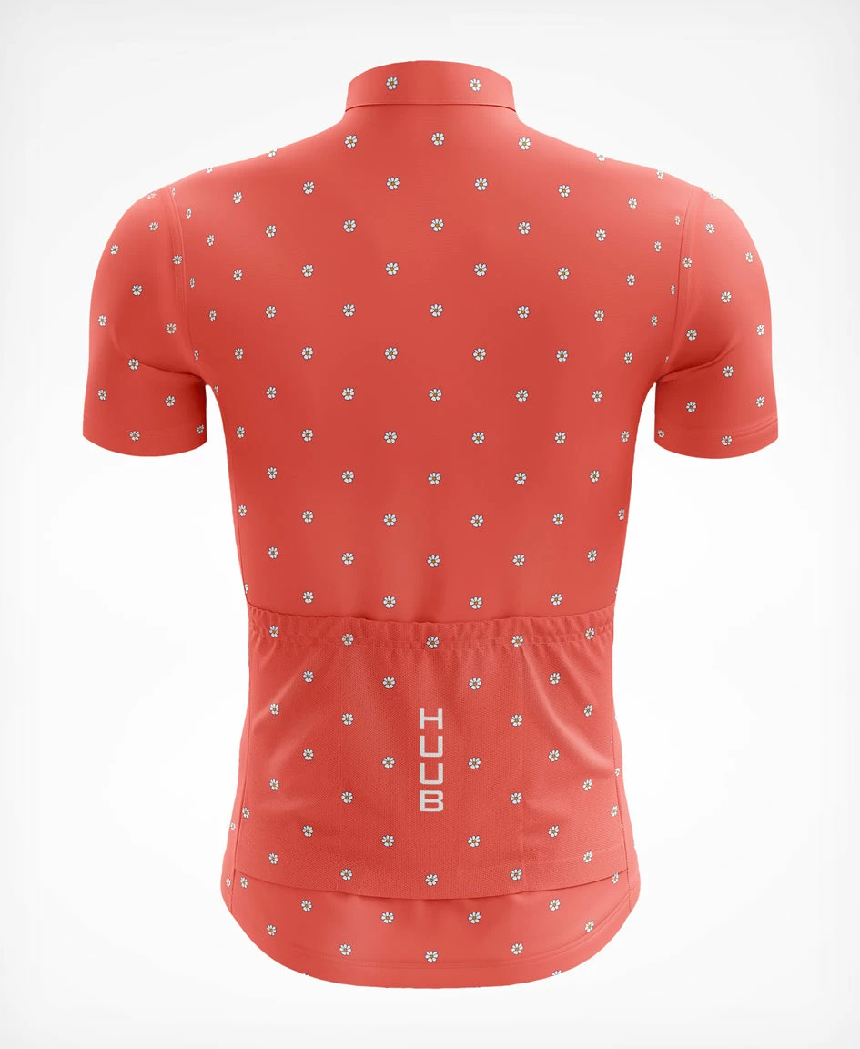 Women's La Fleur Short Sleeve Jersey Coral Flowers - Women's 2 Women's La Fleur Short Sleeve Jersey Coral Flowers - Women's - Image 2
