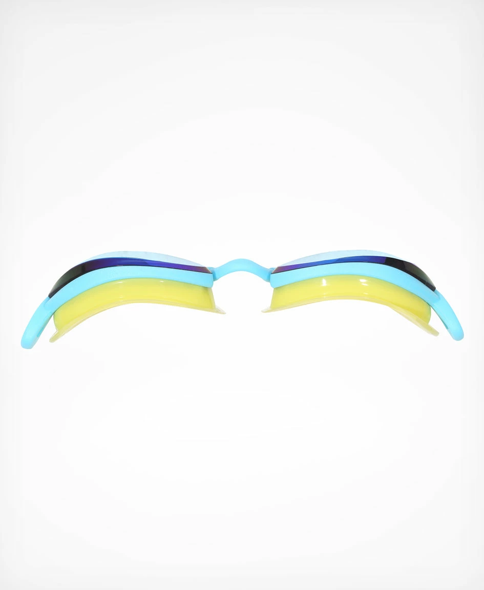 UNISEX Pinnacle Air Seal Swim Goggle - Aqua/Fluo Yellow 3 UNISEX Pinnacle Air Seal Swim Goggle - Aqua/Fluo Yellow - Image 3