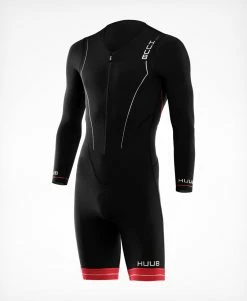 HUUB Design RaceLine Full Sleeve Triathlon Suit - Men's -Triathlon shop RACELINE Full Sleeve Tri Suit Front 45 R