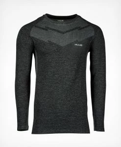Men's Seamless Long Sleeve Top Grey - Men's