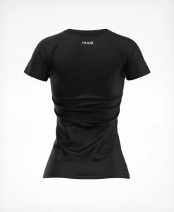 Triathlon shop -Triathlon shop Women s HUUB Statement T Shirt Black Rear